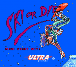Ski or Die title screenshot